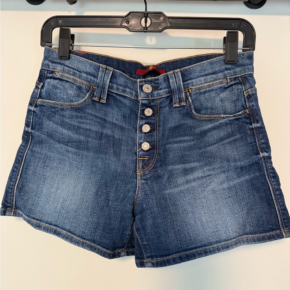 7 For All Mankind Blue Jean Shorts